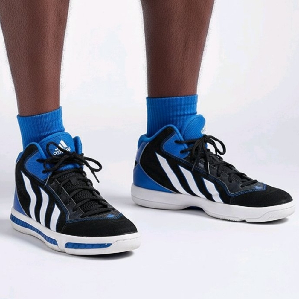 Original 2012 Adidas Commander Basketball Shoes Size 7 Men's High Top Sneakers